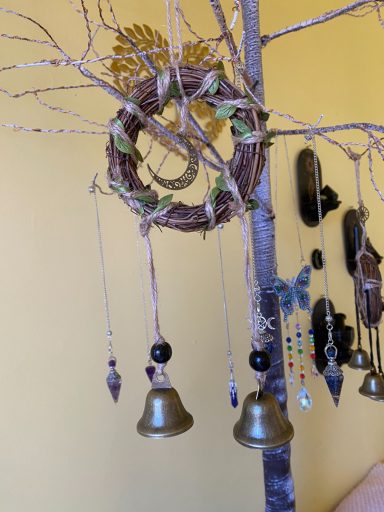 Witches bells with moon charm